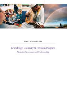 Ford Foundation: Knowledge, Creativity, and Freedom Program