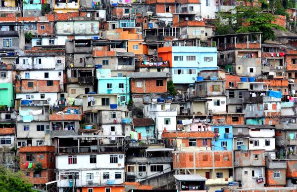 Arial view of one of Brazil's Favelas - Photo by Flickr user dany13