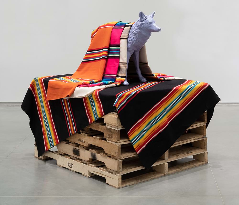 Coyote Decoy with Pendleton Blankets, 2016