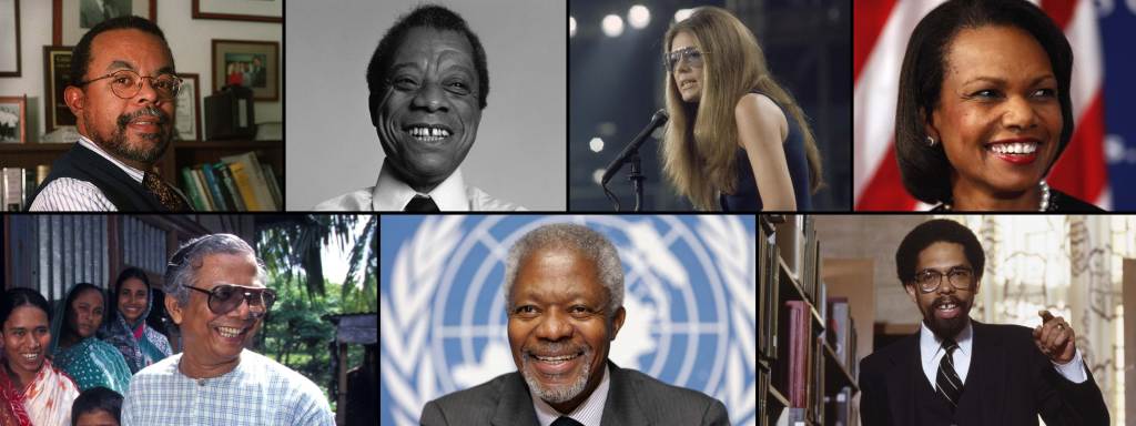 Collage of social justice leaders from around the world