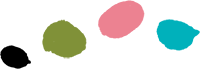 multi-colored brush strokes