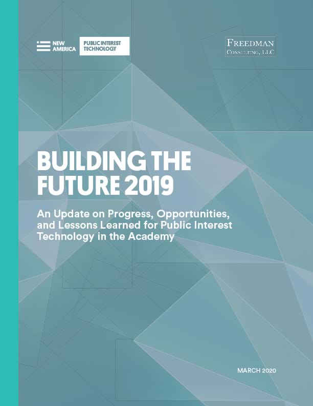 Cover of the "Bulding the Future 2019" report.